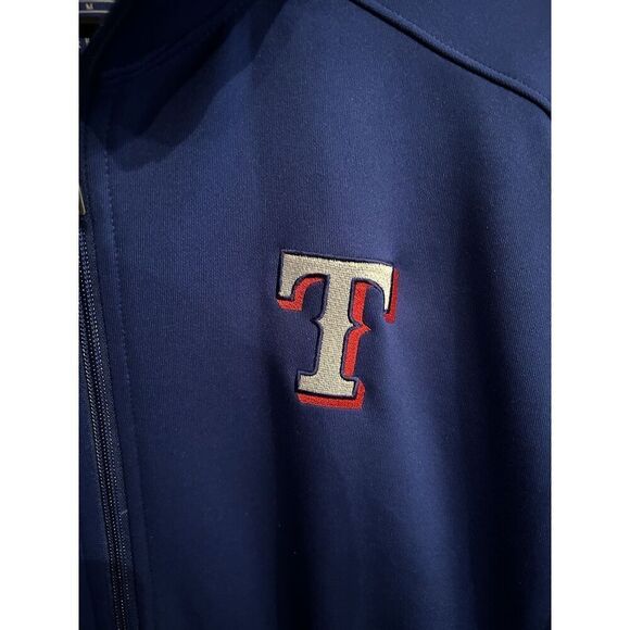 Texas Rangers Nike Baseball Blue Full Zip Jacket - Picture 3 of 8